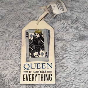 Primitives by Kathy Decorative Wine Tag Design Queen Of Damn Near Everything